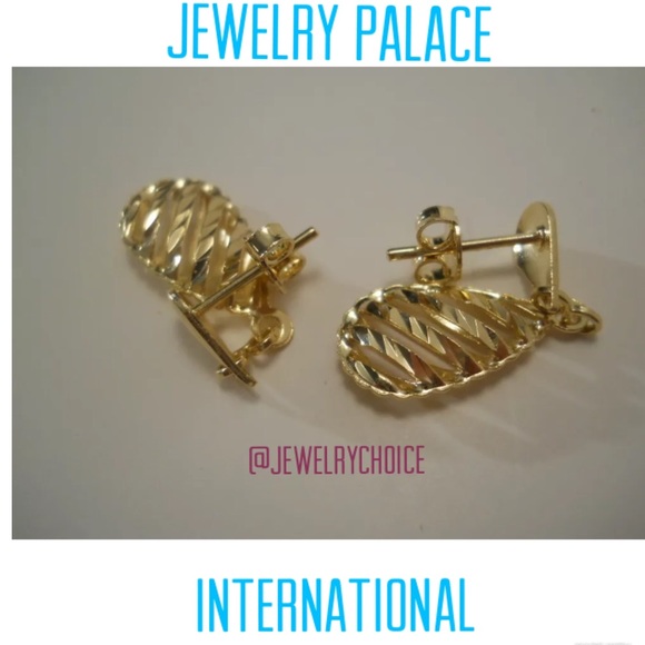 🆕14K Gold Filled Filigree Drop Dangle Earrngs. - Picture 7 of 9